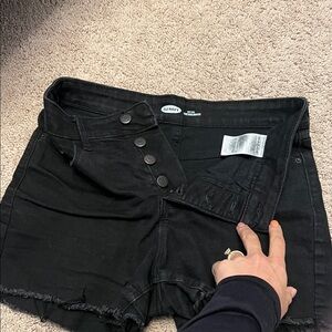 Old Navy Women's High Waist Black Shorts